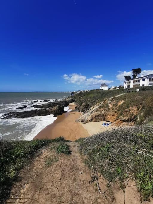 Sur La Plage De Bonne Source Les Pieds Dans L'Eau Pornichet Buitenkant foto