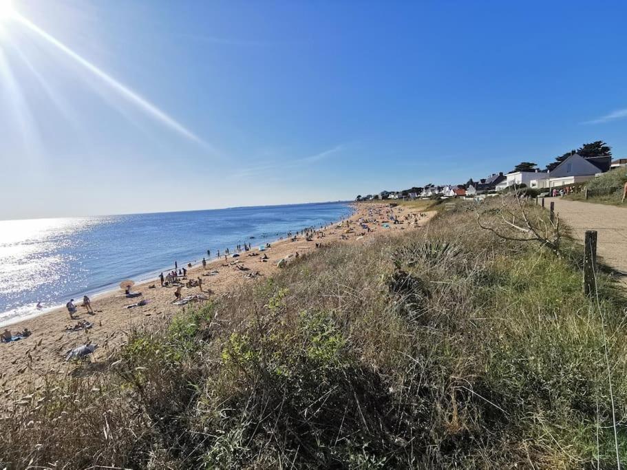 Sur La Plage De Bonne Source Les Pieds Dans L'Eau Pornichet Buitenkant foto